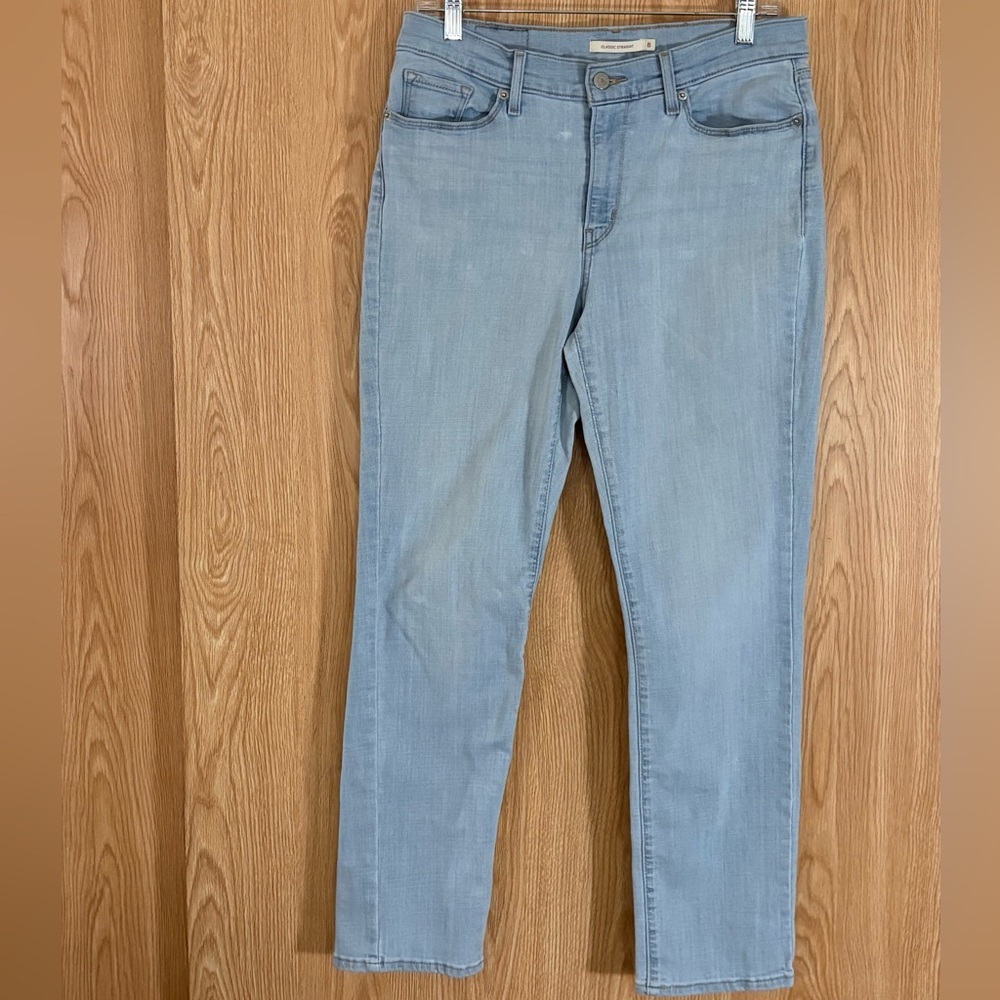 Levi's Light Blue Classic Straight Leg Jeans